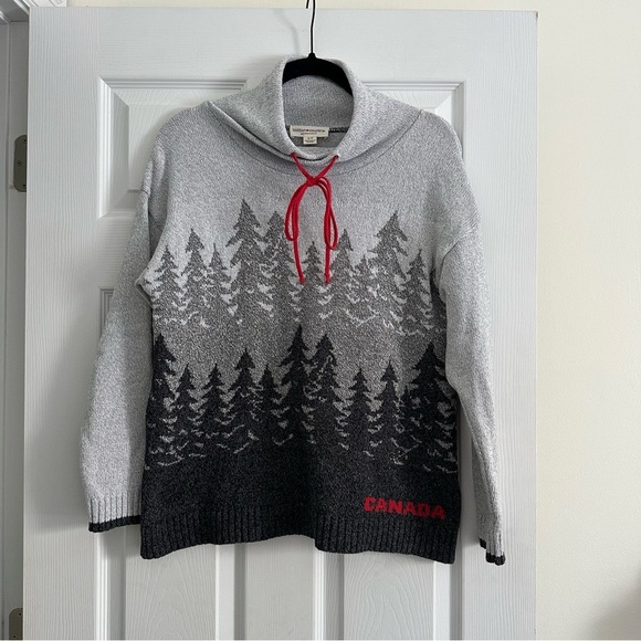 Size S Parkhurst Cotton Country Canada Thalia Tree Pullover Hoodie - Picture 1 of 5